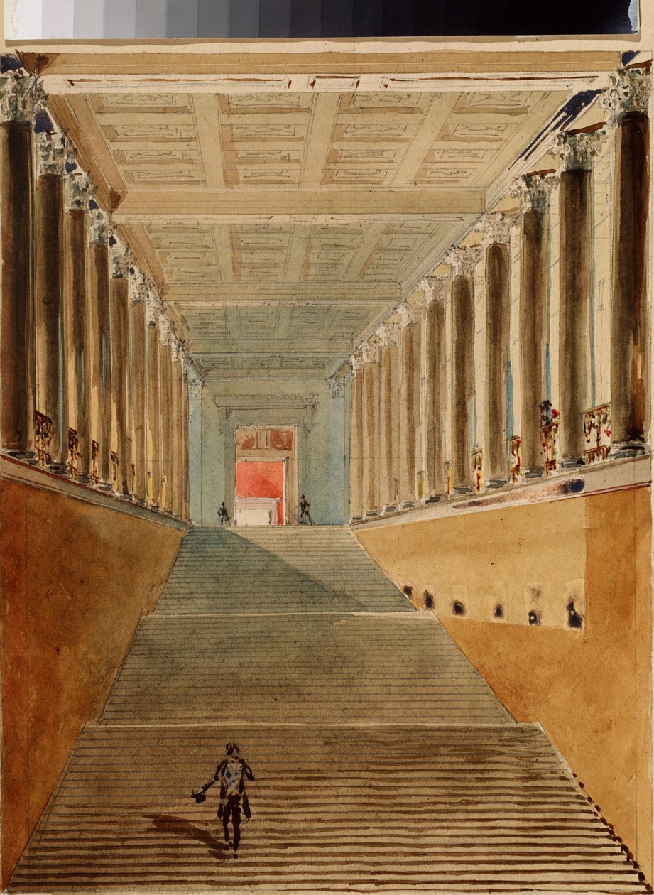 Die große Treppe des Winterpalastes in Sankt Petersburg von Vasili Semenovich Sadovnikov