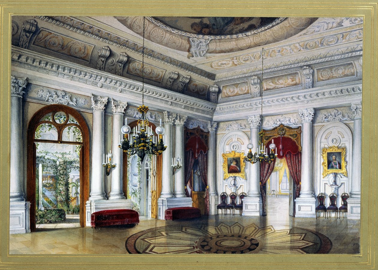 Der Antonio-Vighi-Raum im Jussupow-Palast in St. Petersburg von Vasili Semenovich Sadovnikov