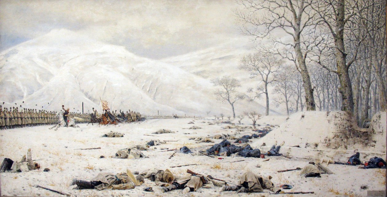 Schlachtfeld am Shipka-Pass von Vasily Vereshchagin