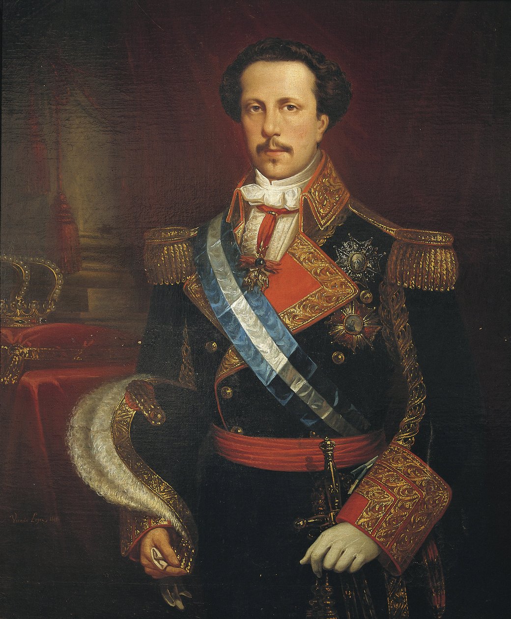 Porträt von Francisco von Asis de Borbon. 1848 von Vicente Lopez y Portana