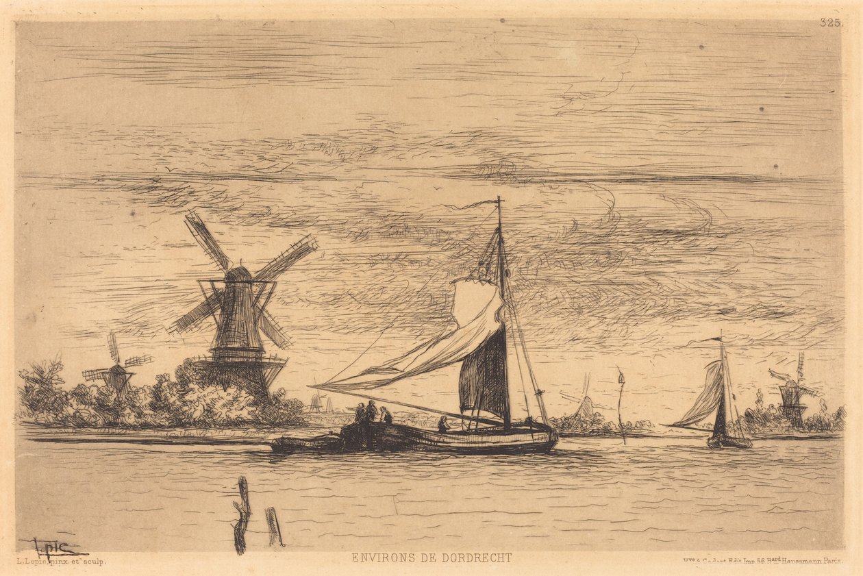 Umgebung von Dordrecht von Vicomte Ludovic Lepic
