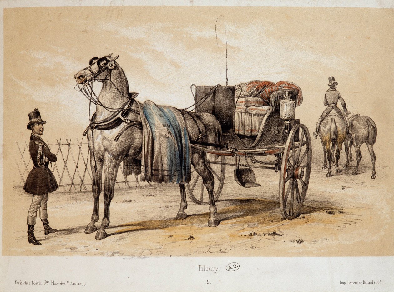 Tilbury - Lithographie von Adam, ca. 1840 von Victor Adam