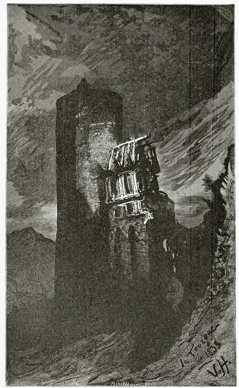 La Tourgue - Illustration aus Quatre Vingt Treize, 19. Jahrhundert von Victor Hugo