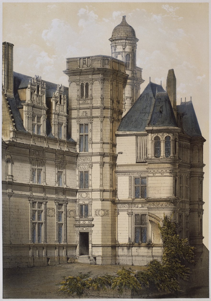 Hotel von Anjou, Angers, Illustration aus 