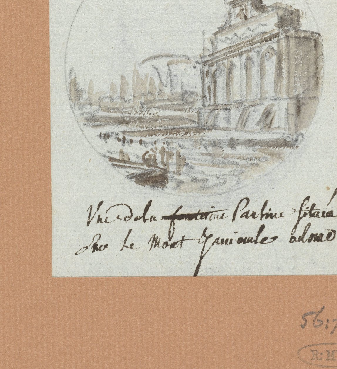 De Aqua Paolo, der Brunnen auf dem Janiculus von Victor Jean Nicolle