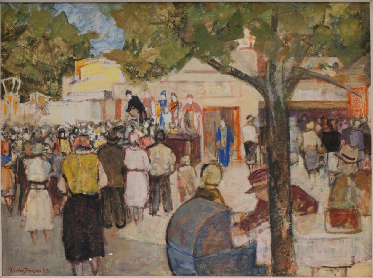 Erholungsort im Hirschpark von Victor Jensen