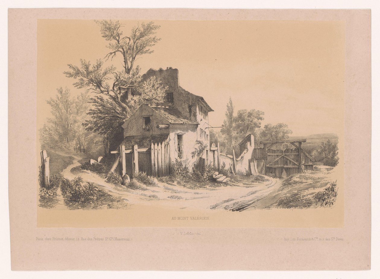 Bauernhof auf dem Mont Valérien von Victor Lefranc