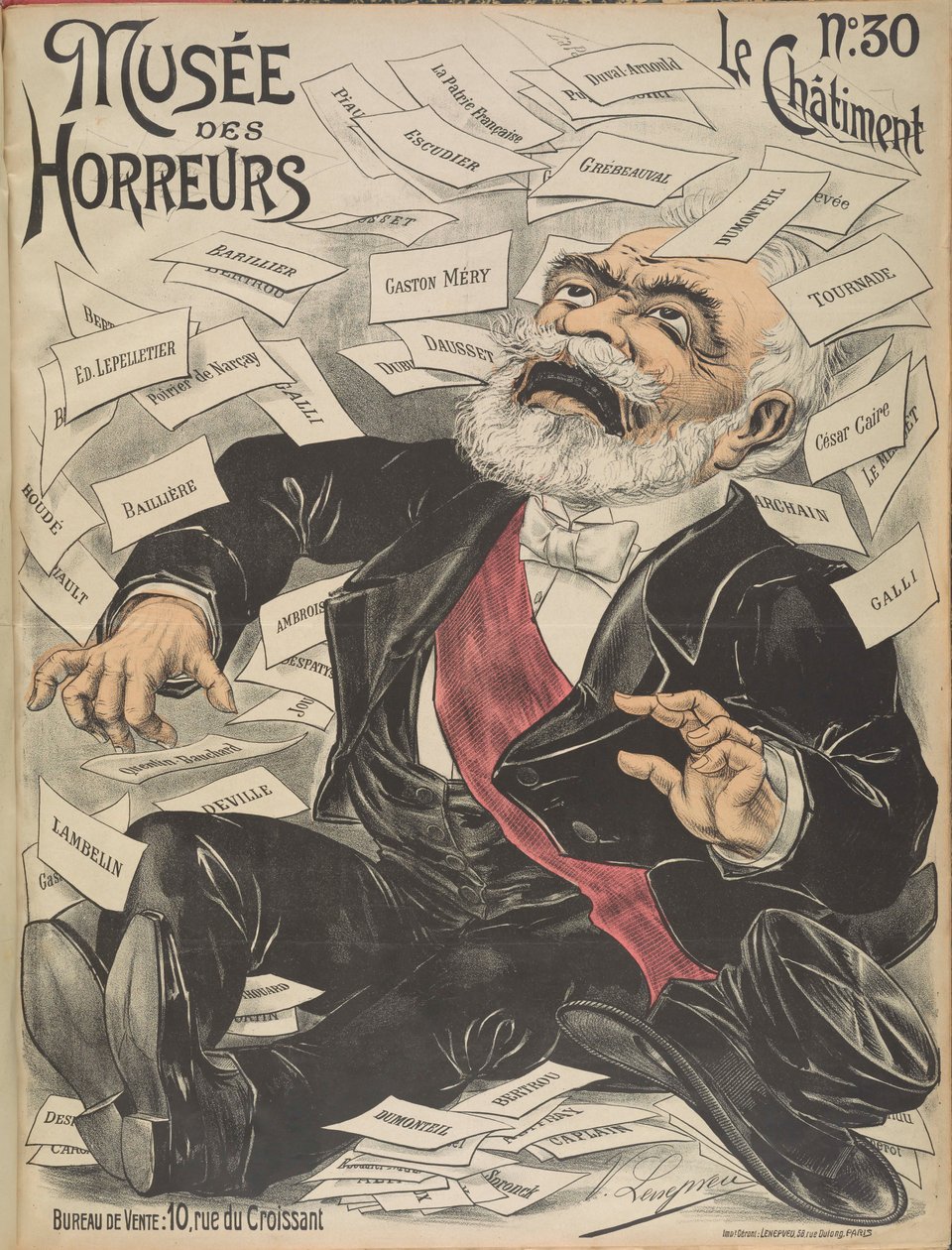 Musée des Horreurs Galerie der Schrecken: Émile Loubet, 1899 von Victor Lenepveu