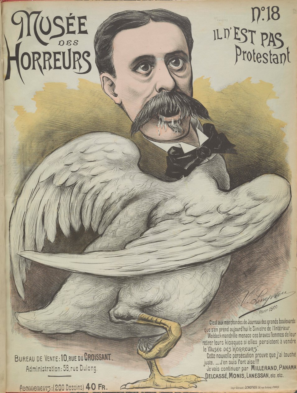 Musée des Horreurs Galerie des Horrors: Ludovic Trarieux, 1899 von Victor Lenepveu