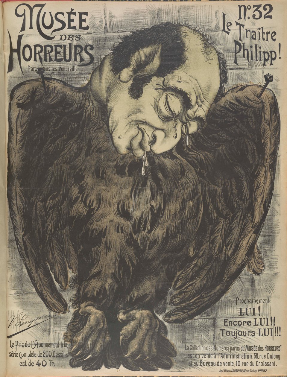 Musée des Horreurs Galerie der Schrecken: Phillippe de Rothschild, 1899 von Victor Lenepveu