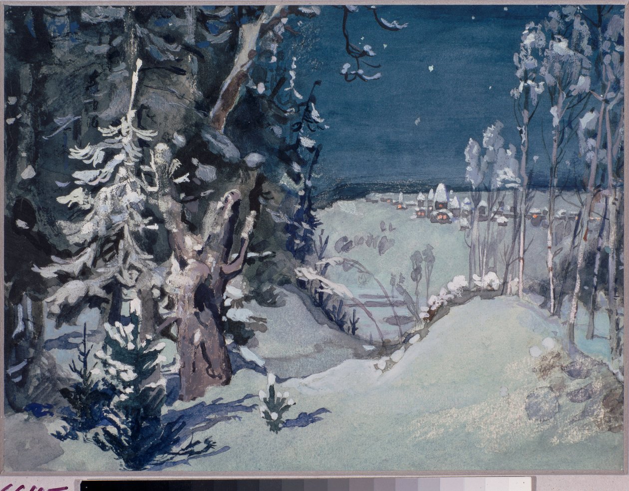 Bühnenbild für die Oper Schneeflöckchen von N. Rimski-Korsakow von Victor Mikhailovich Vasnetsov