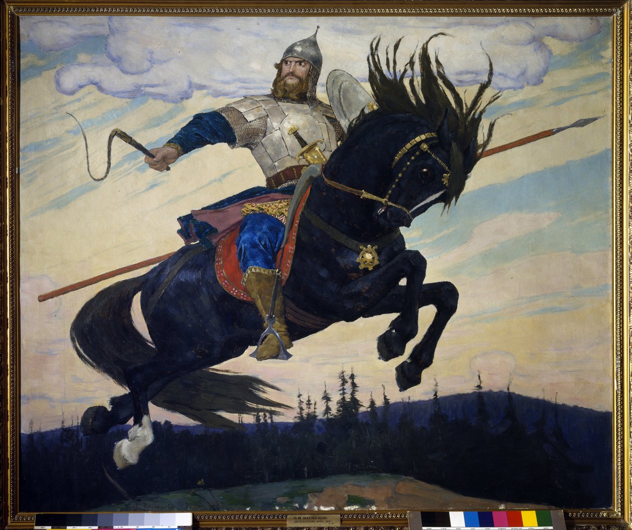 Ilya Muromets. Legendärer russischer Held von Victor Mikhailovich Vasnetsov