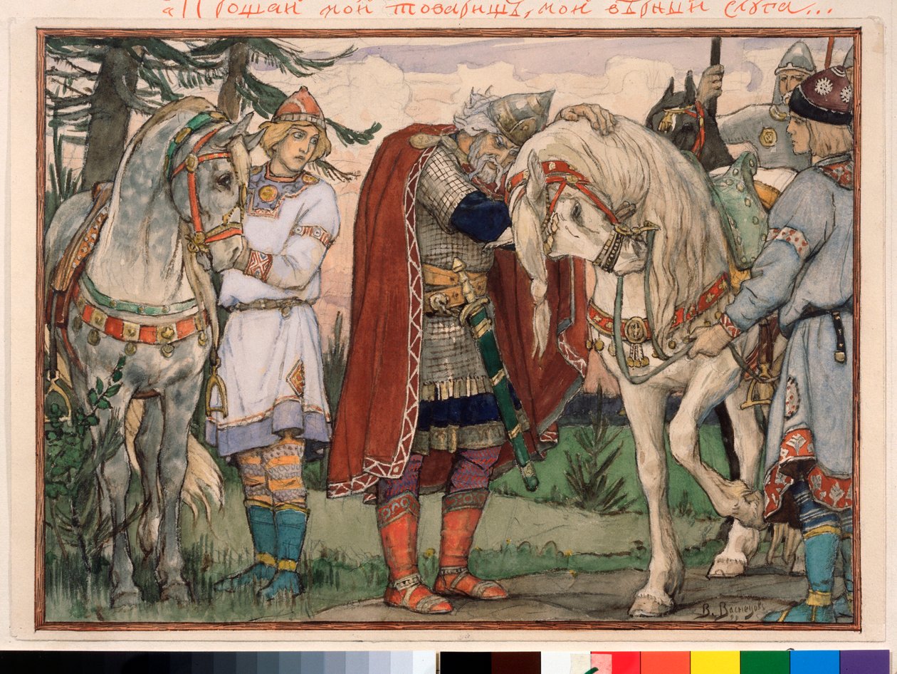 Das Lied von Oleg dem Weisen von Victor Mikhailovich Vasnetsov