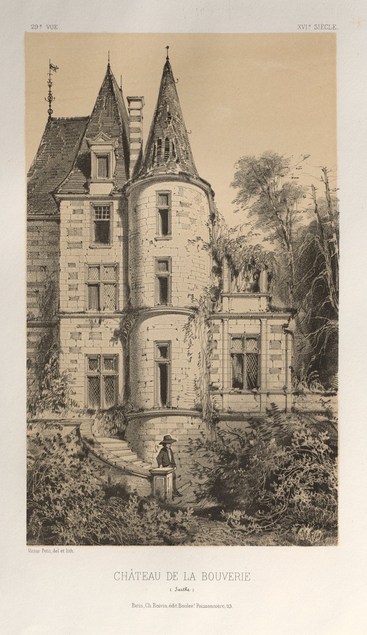 Pl. 29, Schloss De La Bouverie Sarthe, 1860 von Victor Petit