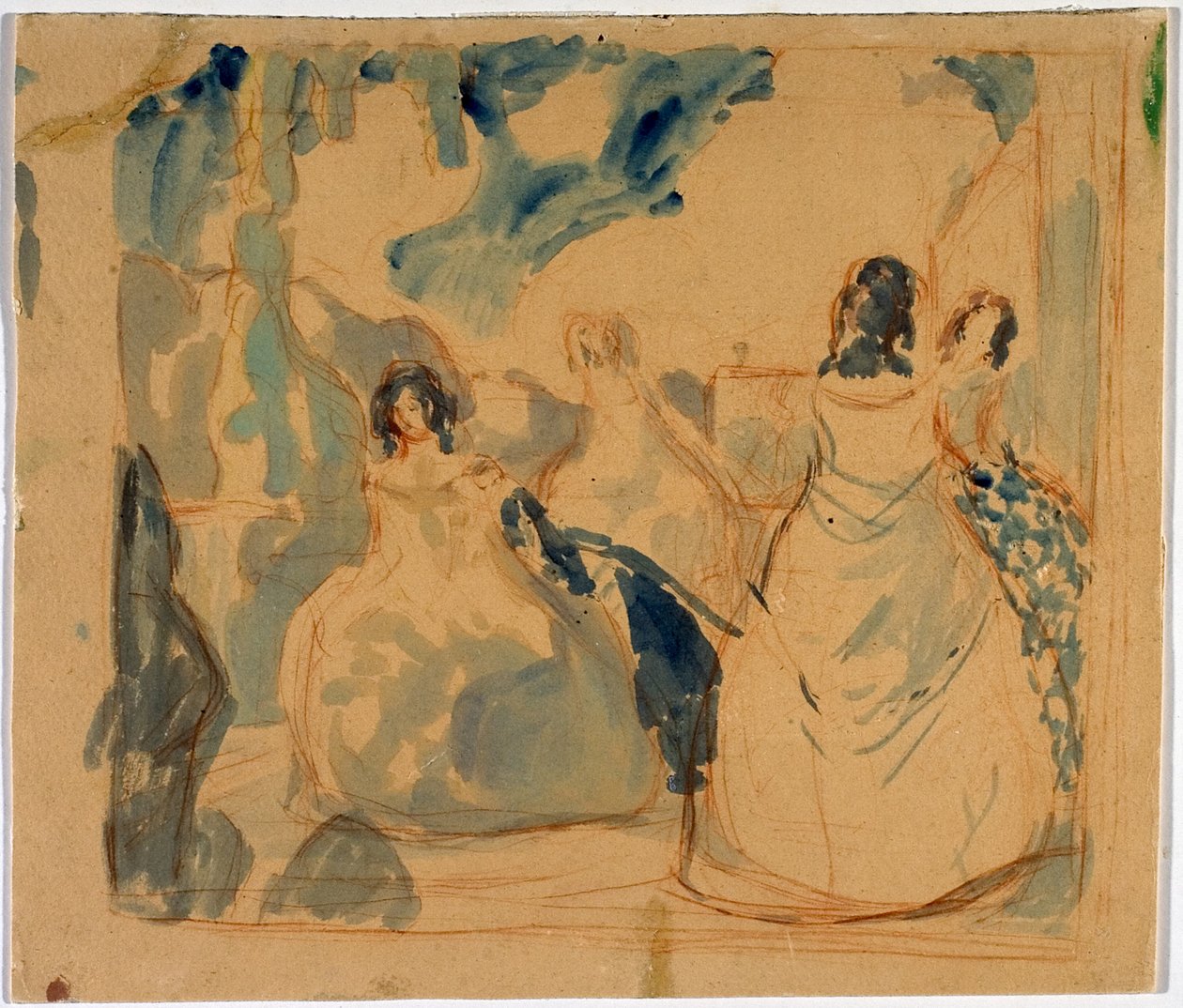 Auf der Terrasse von Viktor Elpidiforovich Borisov Musatov