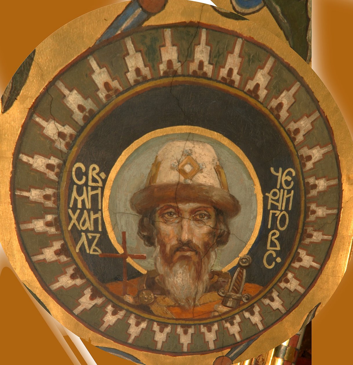 Heiliger Prinz Michael von Tschernigow, 1885-1896 von Viktor Mikhaylovich Vasnetsov