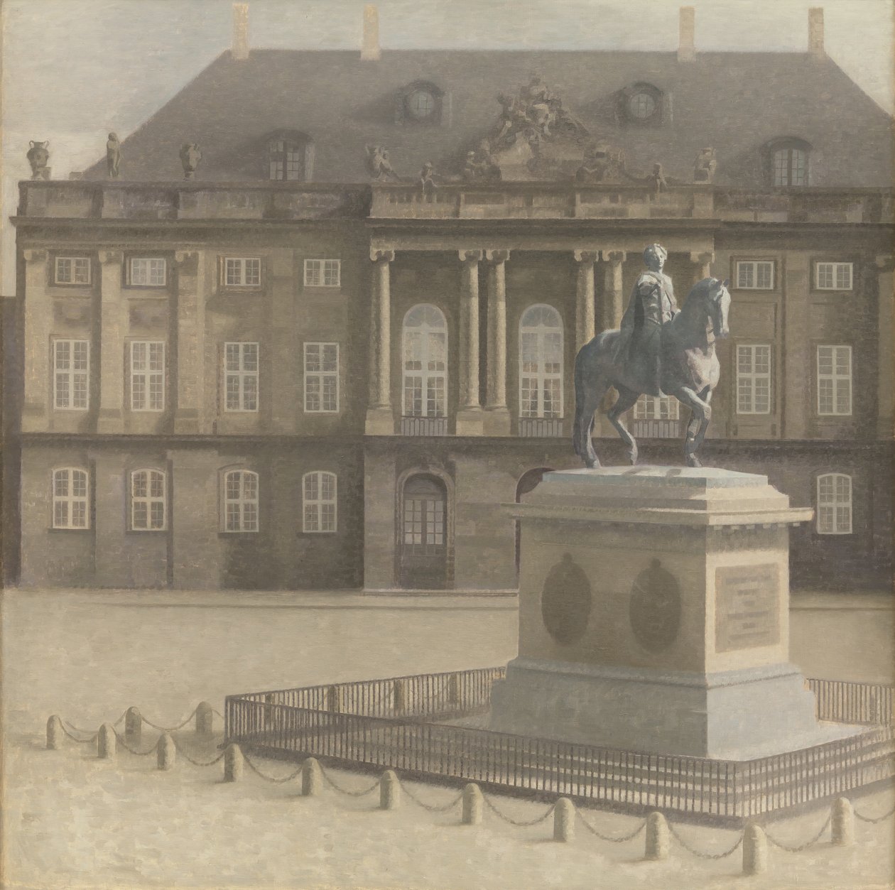Amalienborg-Platz, Kopenhagen von Vilhelm Hammershøi