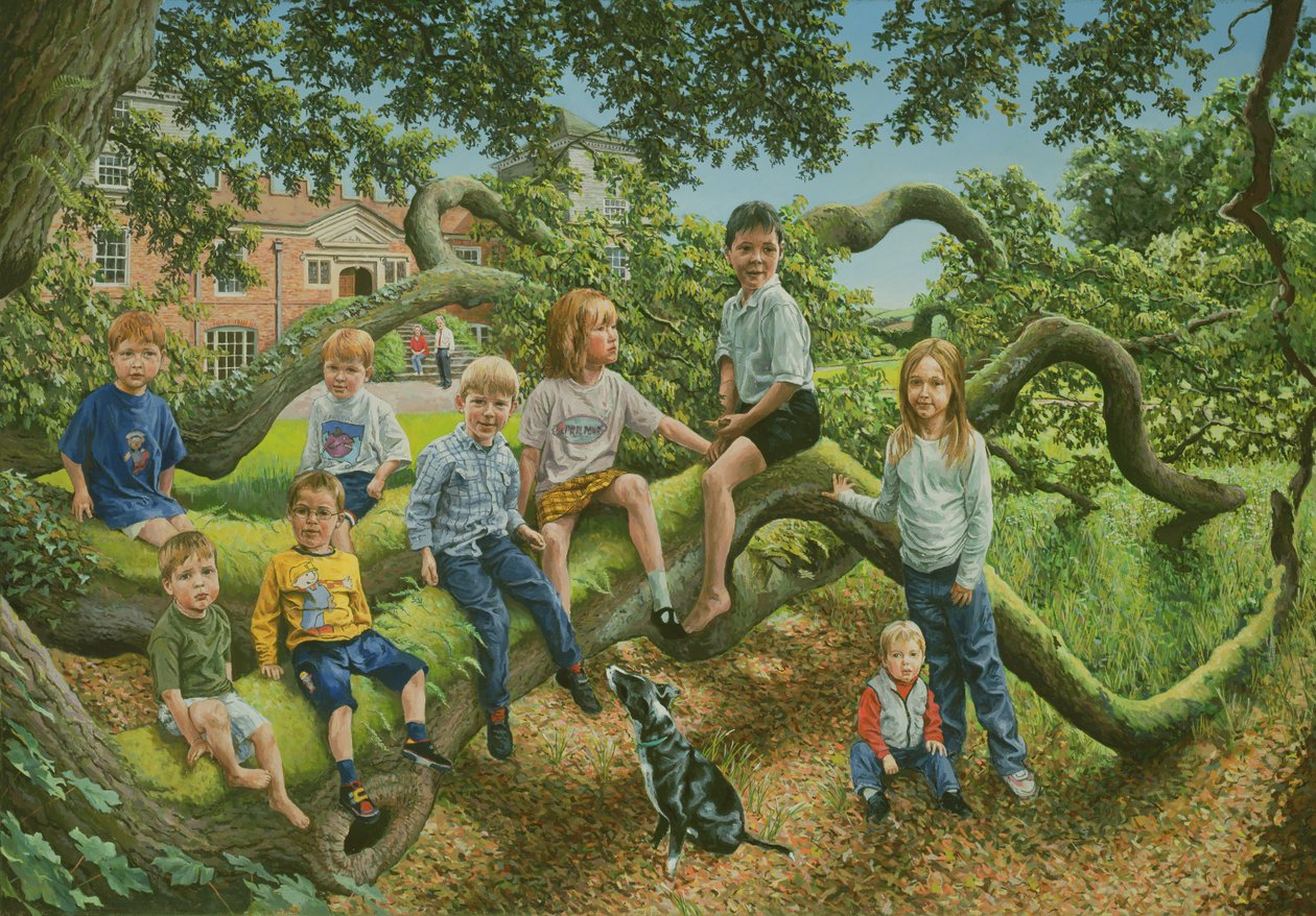 Lord und Lady Boyd und ihre Enkelkinder, 2001 von Vincent Yorke