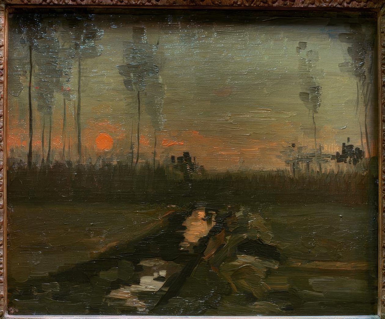 Sonnenuntergang von Vincent van Gogh