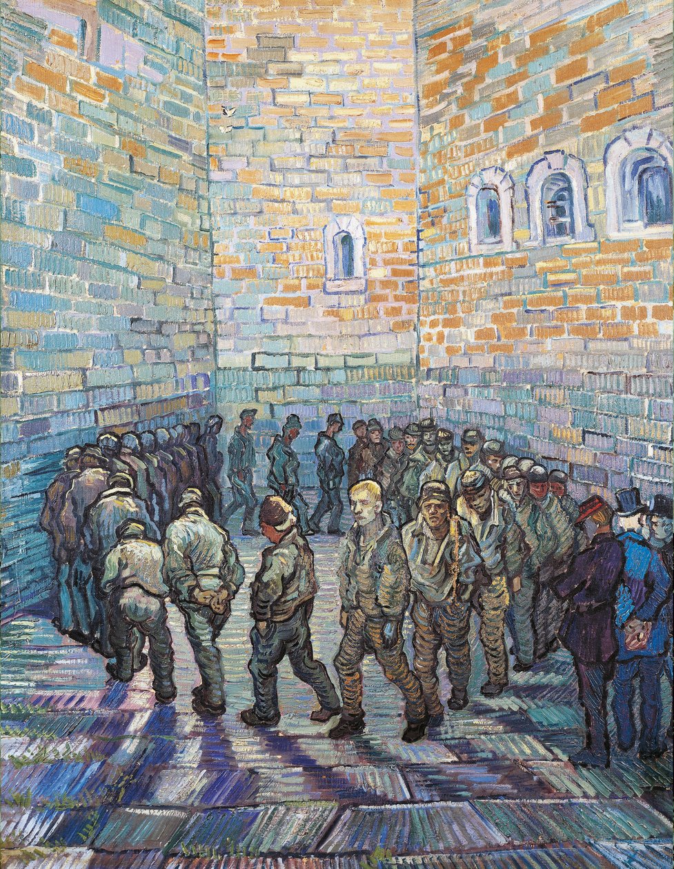 Der Übungshof oder Das Strafgefängnis, 1890 von Vincent van Gogh