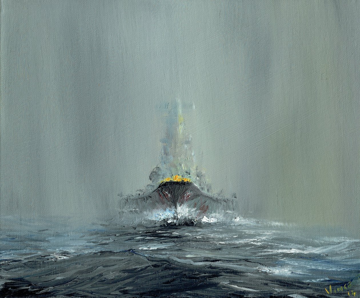 Schlachtschiff Yamato 1945, 2016 von Vincent Alexander Booth