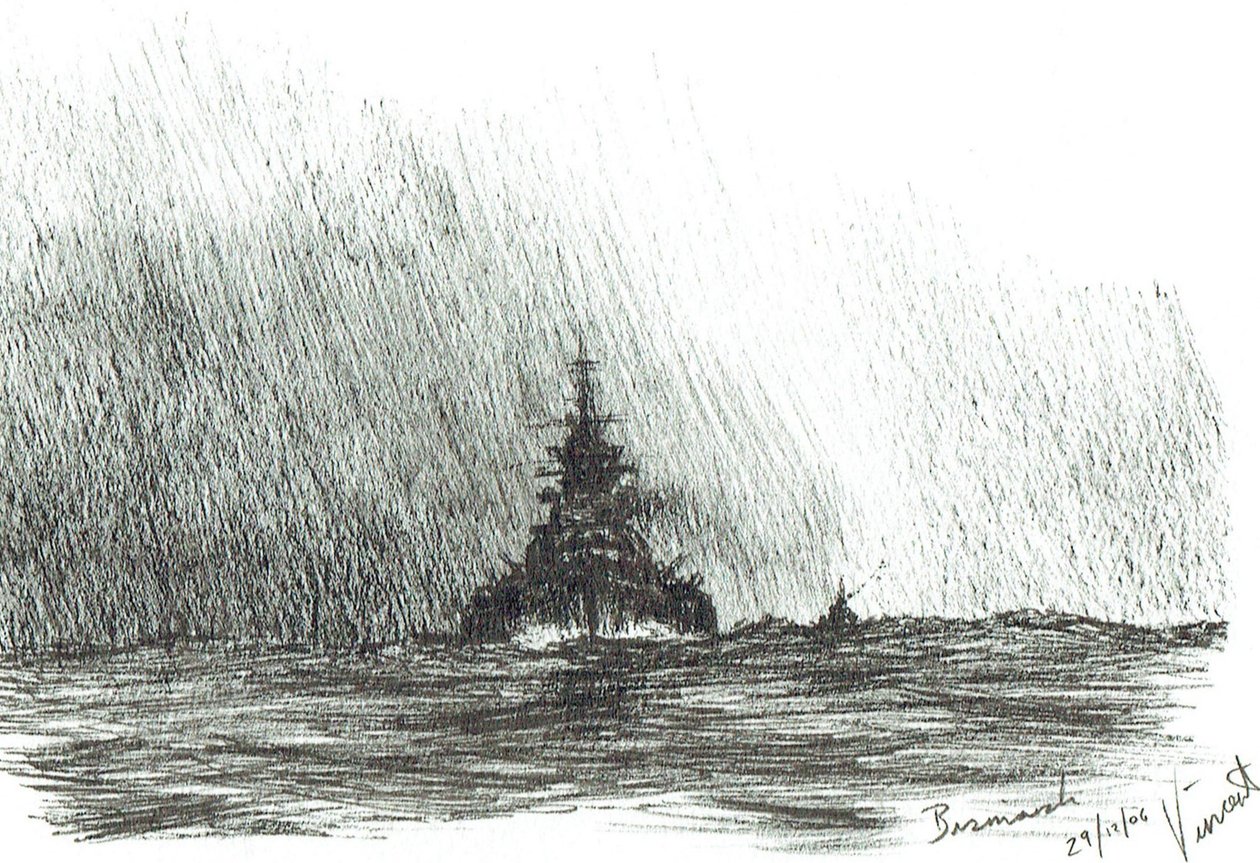 Bismarck fährt aus, 2006 von Vincent Alexander Booth