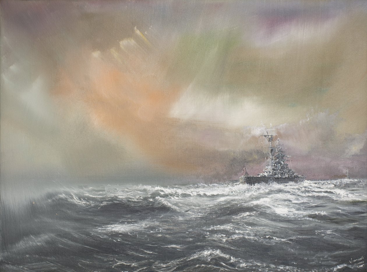 Bismarck signalisiert Prinz Eugen 0959 Uhr 24.05.1941, 2007 von Vincent Alexander Booth