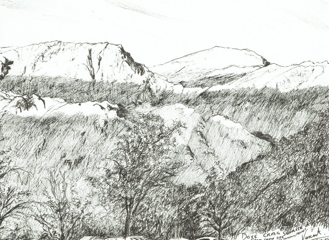 Dove Crag bei Sonnenaufgang, 2003 von Vincent Alexander Booth