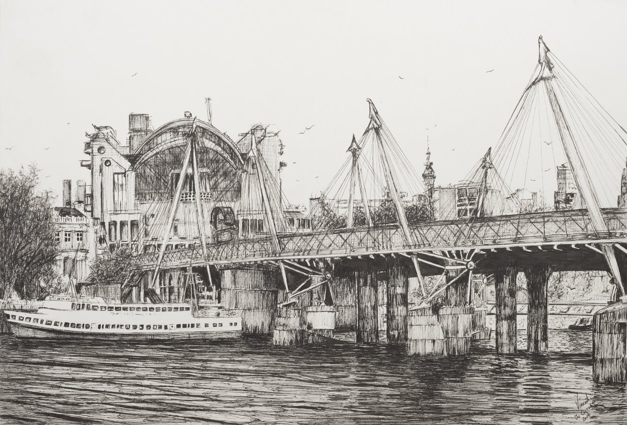Hungerford Bridge London, 2006 von Vincent Alexander Booth