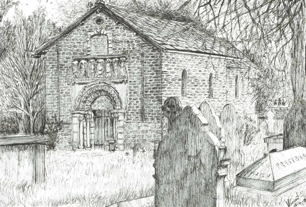 Alte Kirche, Prestbury, 2009 von Vincent Alexander Booth