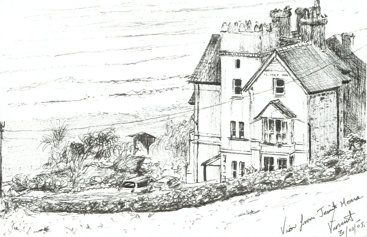 Das Jesuitenhaus an der walisischen Küste, 2005 von Vincent Alexander Booth