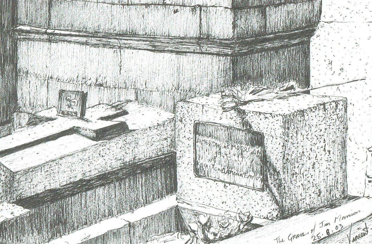 Das Grab von Jim Morrison Paris von Vincent Alexander Booth