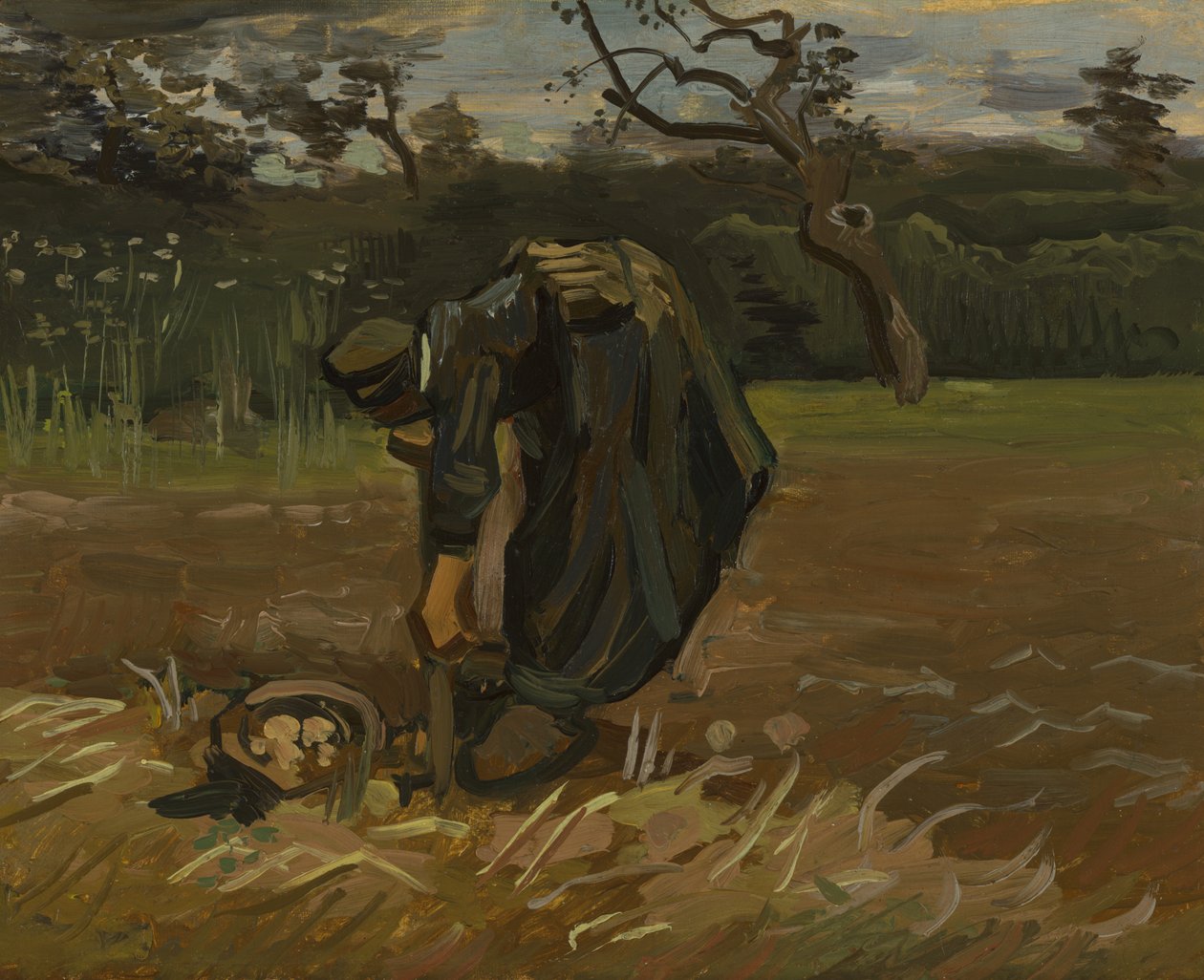 Bäuerin beim Kartoffelgraben von Vincent van Gogh