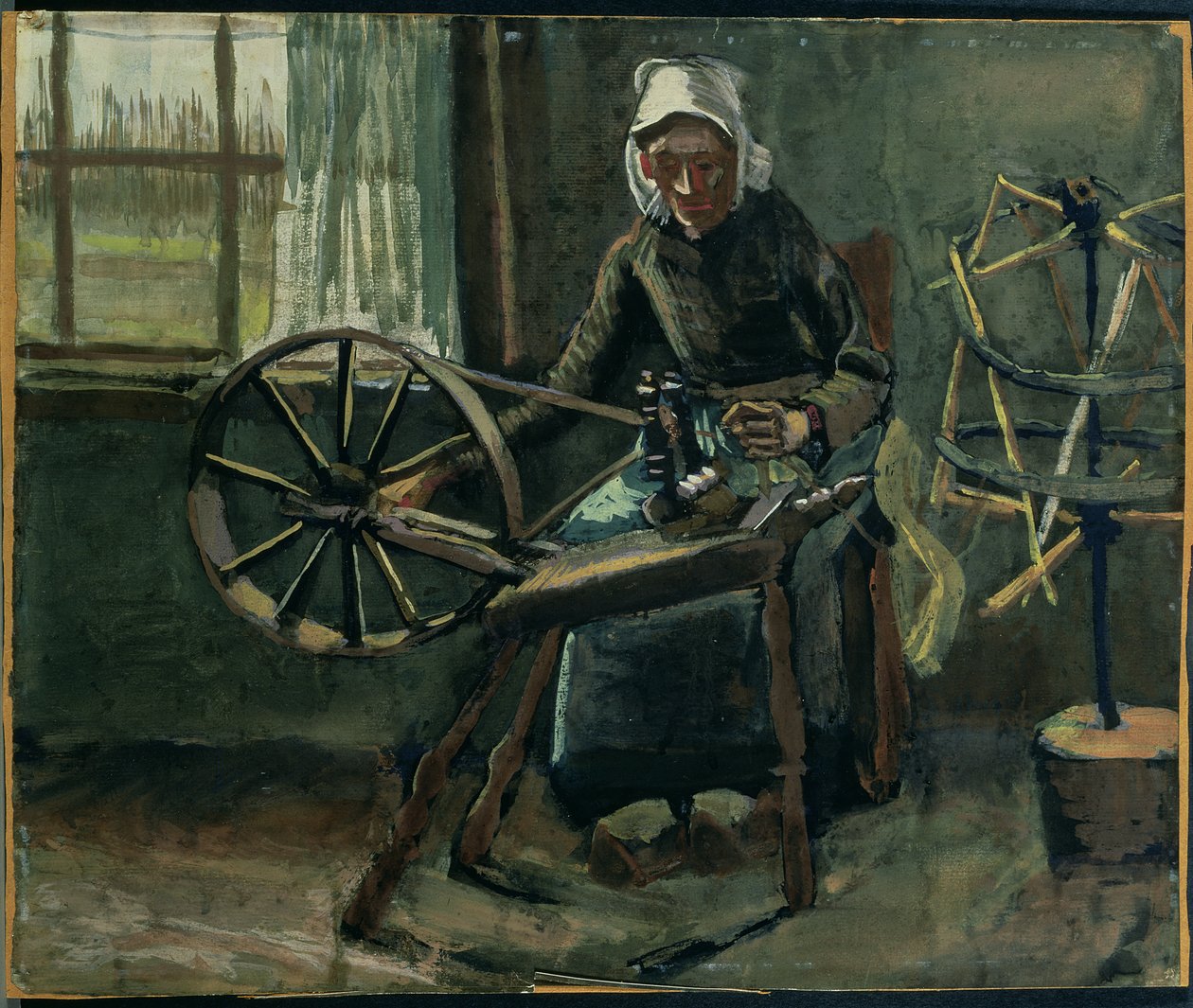 Bäuerin beim Spulenwickeln von Vincent van Gogh