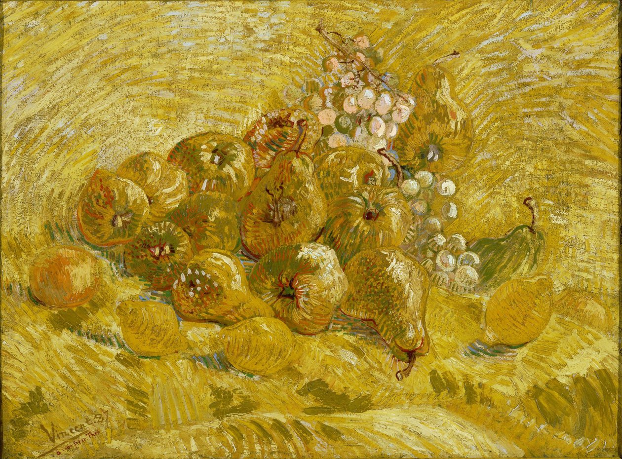 Quitten, Zitronen, Birnen und Trauben von Vincent van Gogh