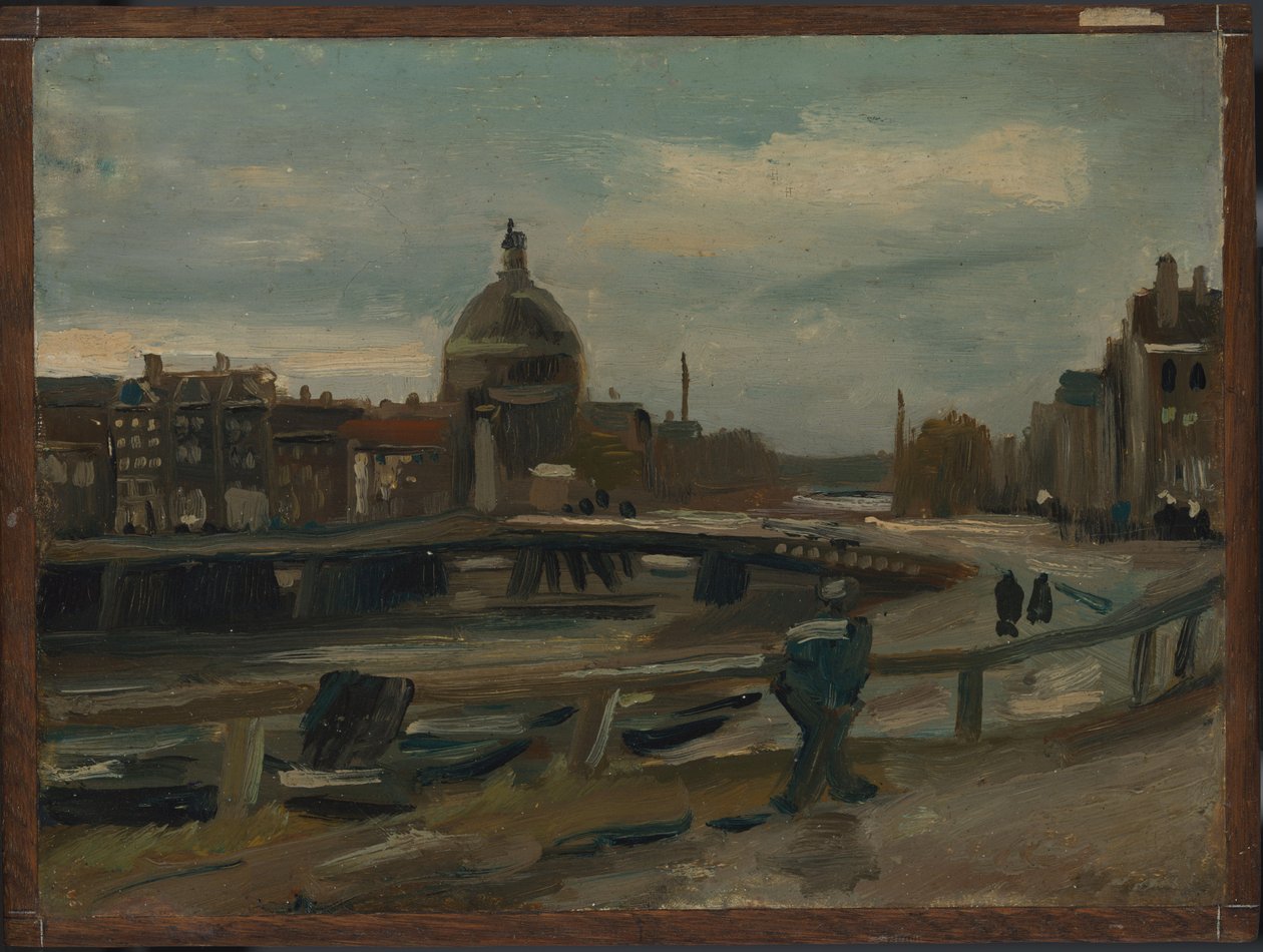 Der Singel bei der Lutherischen Kirche in Amsterdam von Vincent van Gogh