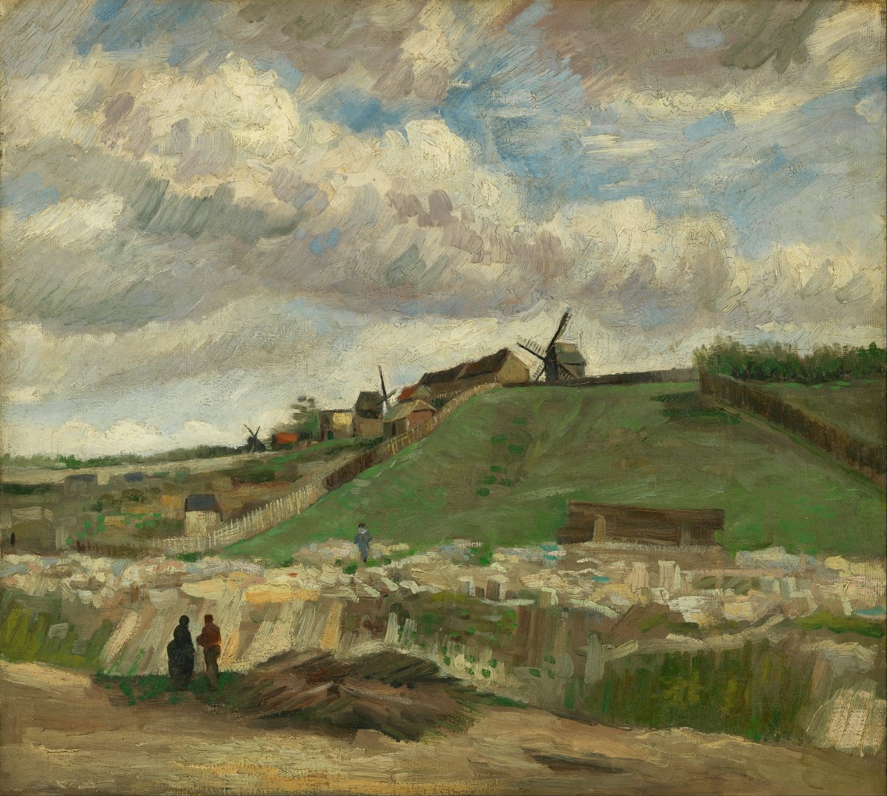 Der Hügel von Montmartre mit Steinbruch von Vincent van Gogh