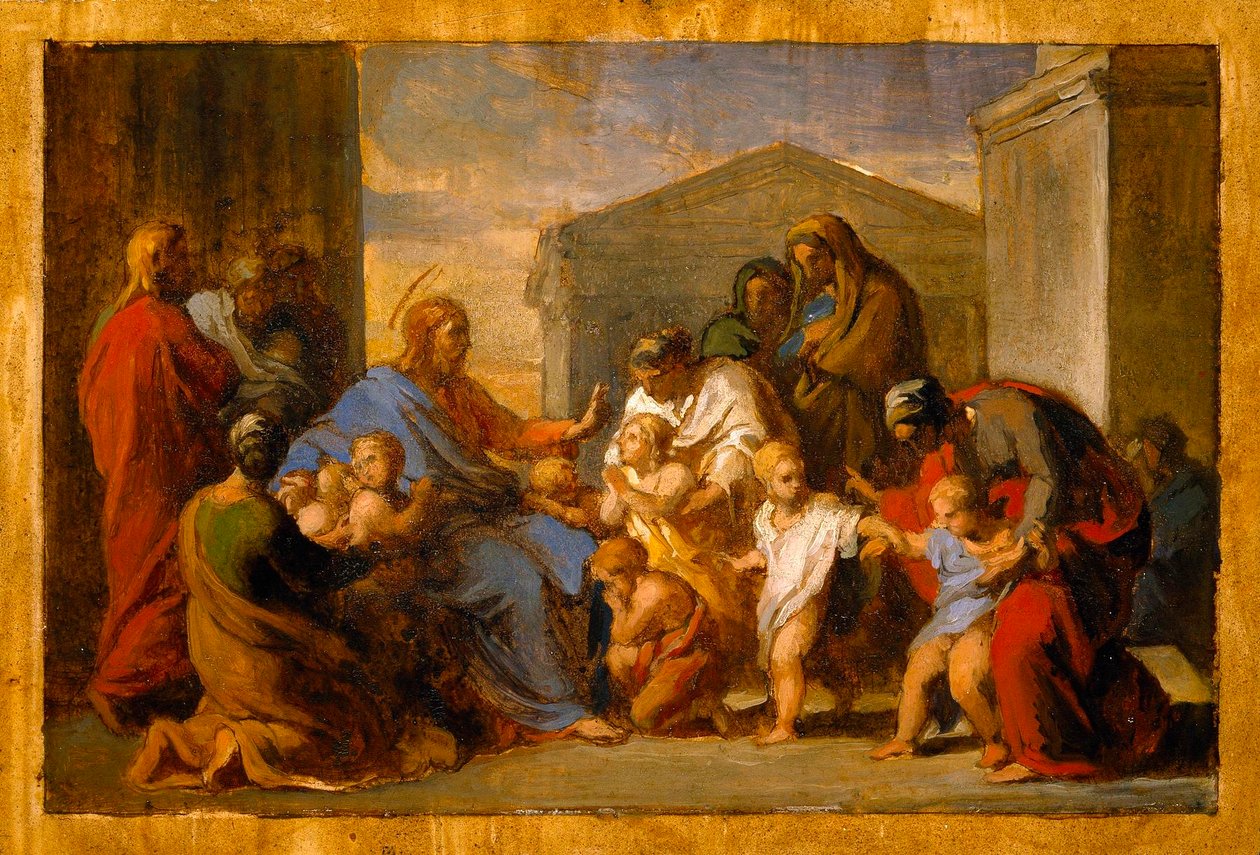 Christus segnet die Kinder von Vincenzo Camuccini