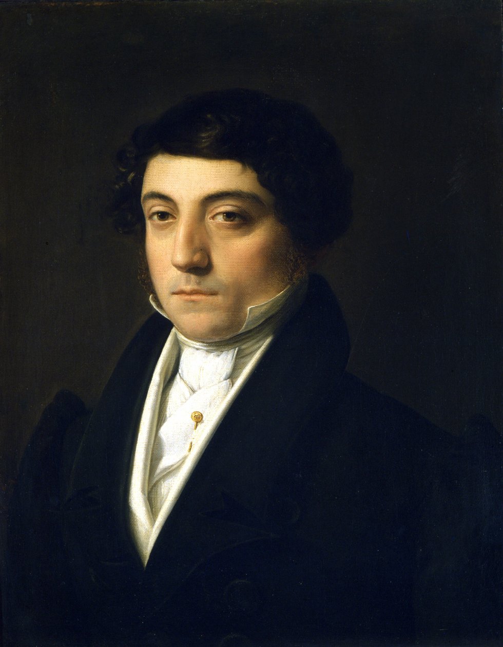 Porträt von Gioacchino Rossini (1792-1868) jung - von Vincenzo Camuccini (ca. 1830). Öl auf Leinwand. Museo Teatrale alla Scala, Mailand von Vincenzo Camuccini