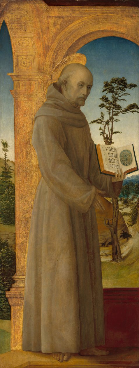 Heiliger Bernhardin von Siena von Vincenzo Foppa