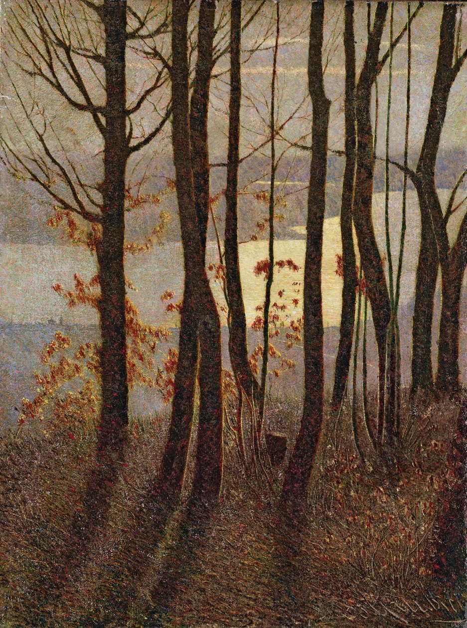 Morgen, aus dem Polyptychon Winter in den Bergen, ein pantheistisches Gedicht, 1894-97, überarbeitet 1911-17 von Vittore Grubicy de Dragon
