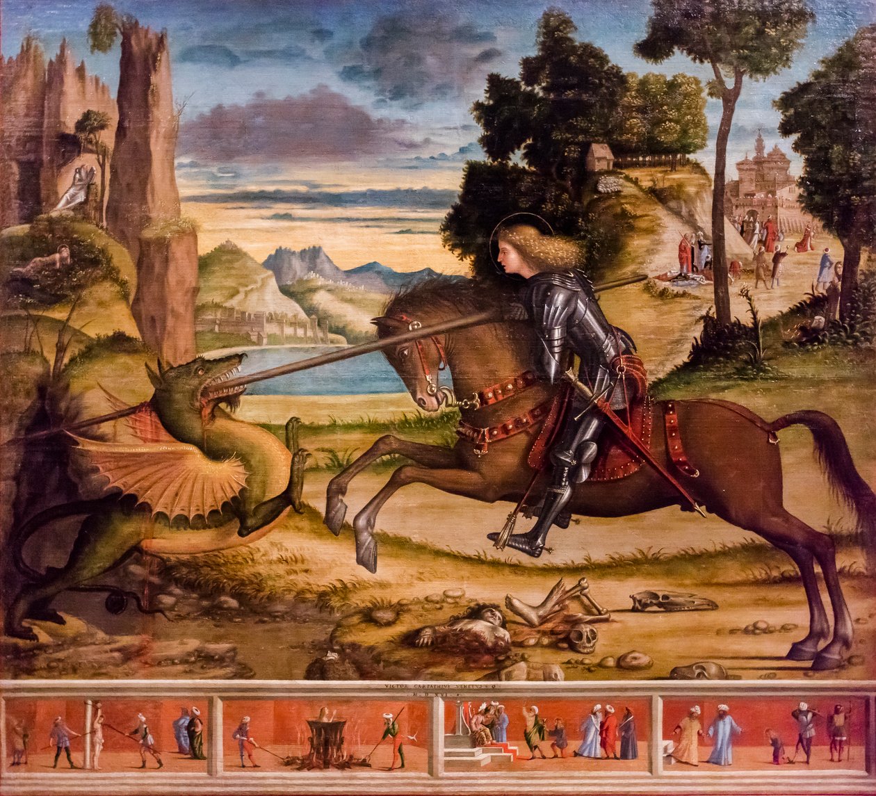 Sankt Georg tötet den Drachen von Vittore Carpaccio