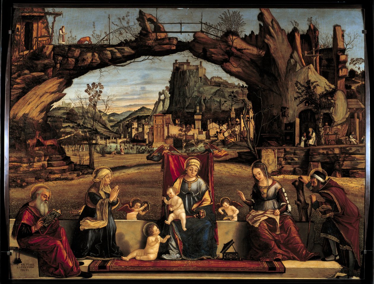 Das Heilige Gespräch von Vittore Carpaccio
