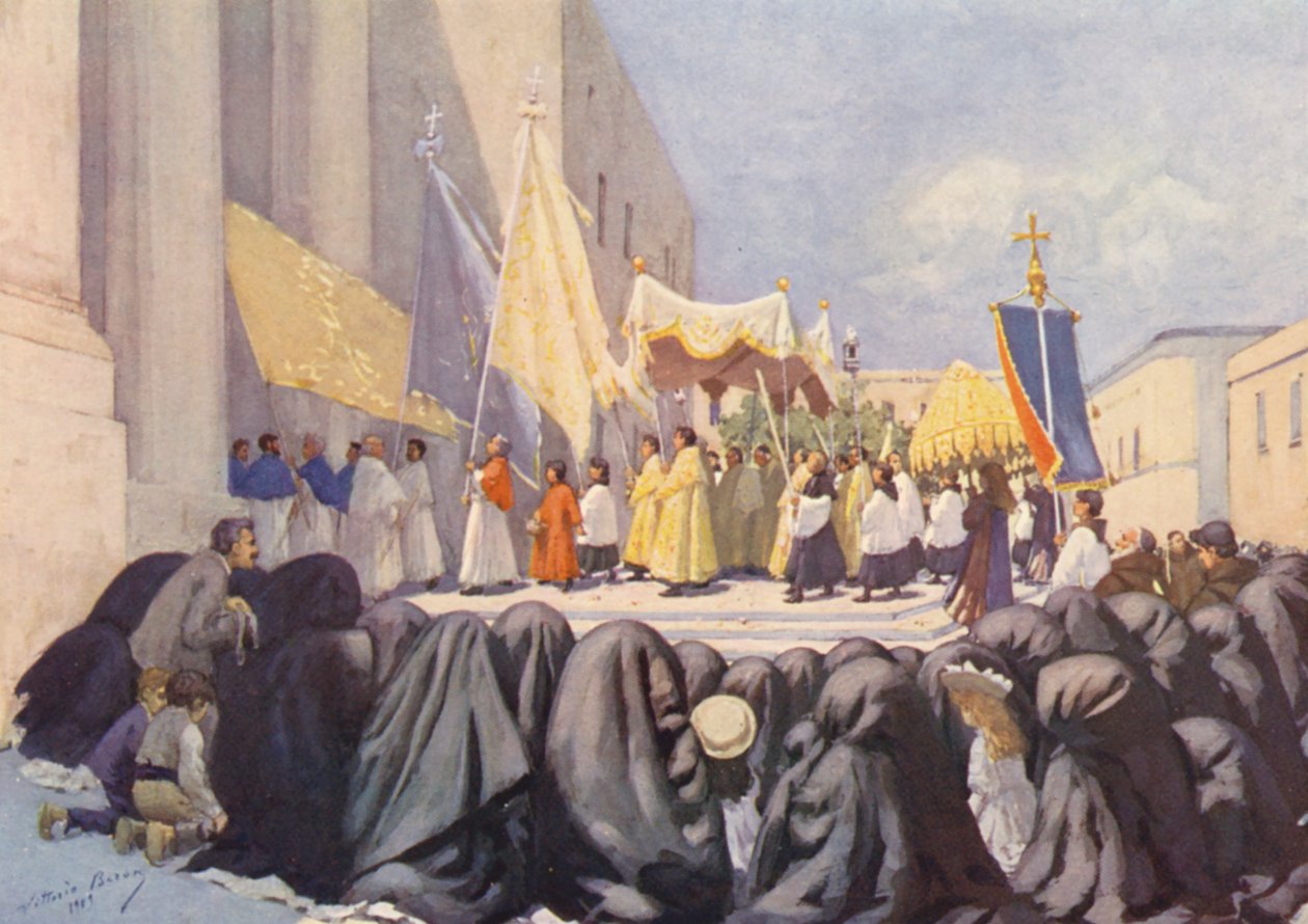 Malta: Die Prozession des Festa di San Giovanni, Valletta von Vittorio Boron