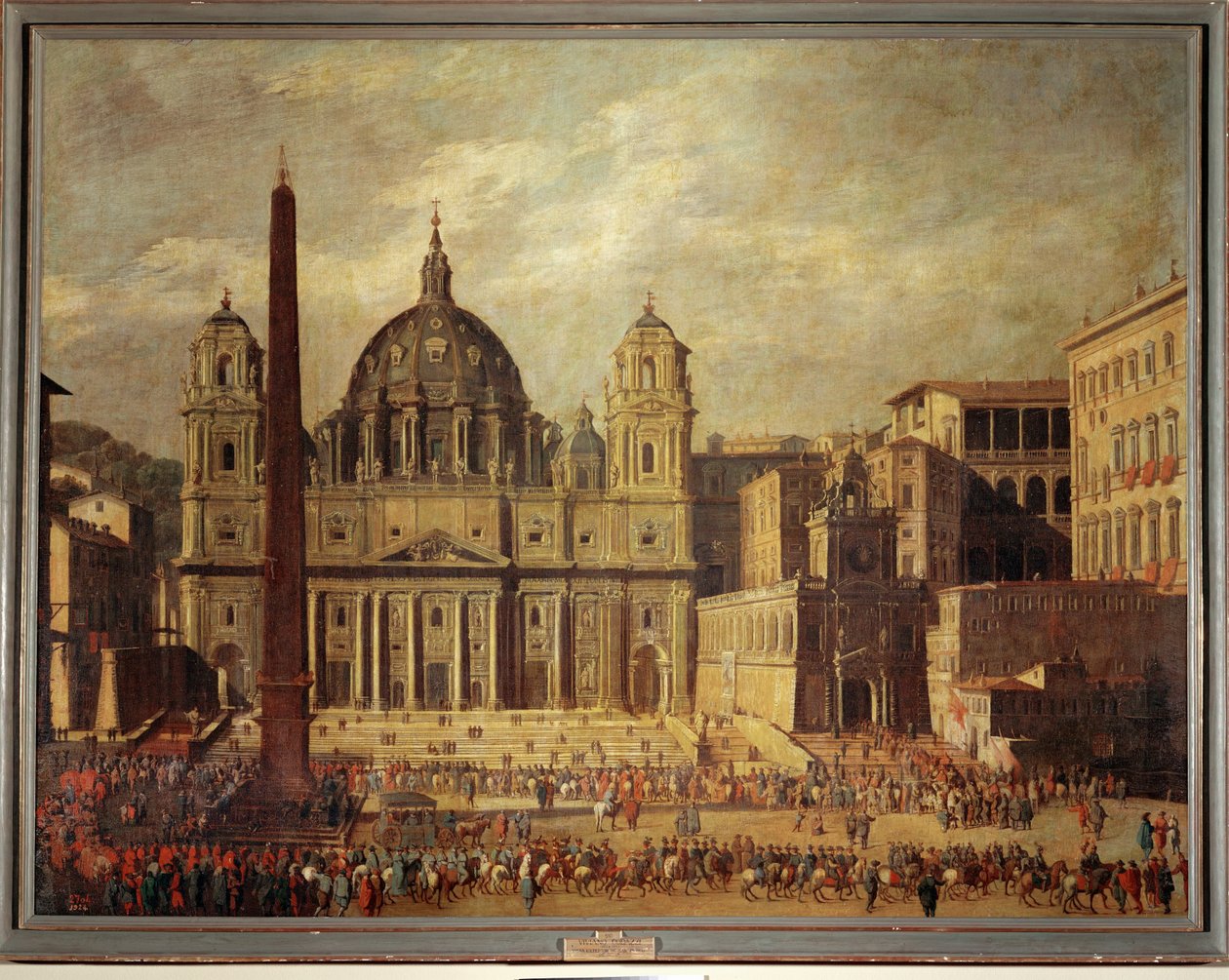 St. Peter in Rom. Fassade vor der Renovierung von Viviano Codazzi