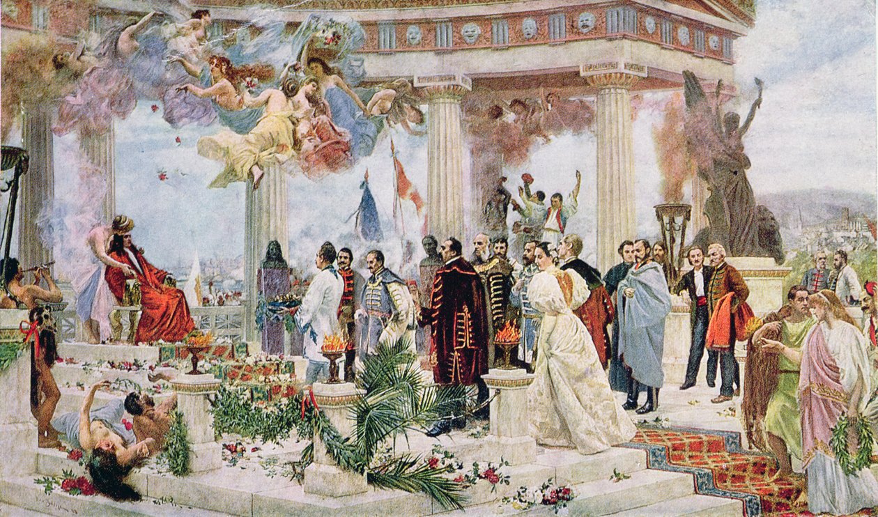 Zeremonienvorhang des Kroatischen Nationaltheaters, 1895 von Vlaho Bukovac