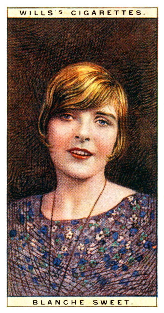 Blanche Sweet 1896-1986, amerikanische Schauspielerin, 1928 von WD and HO Wills