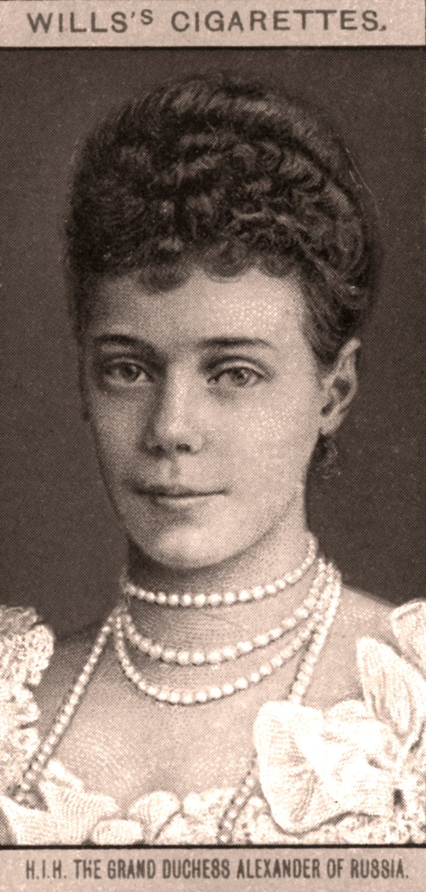 H.I.H Die Großherzogin Alexandra von Russland, 1908 von WD and HO Wills