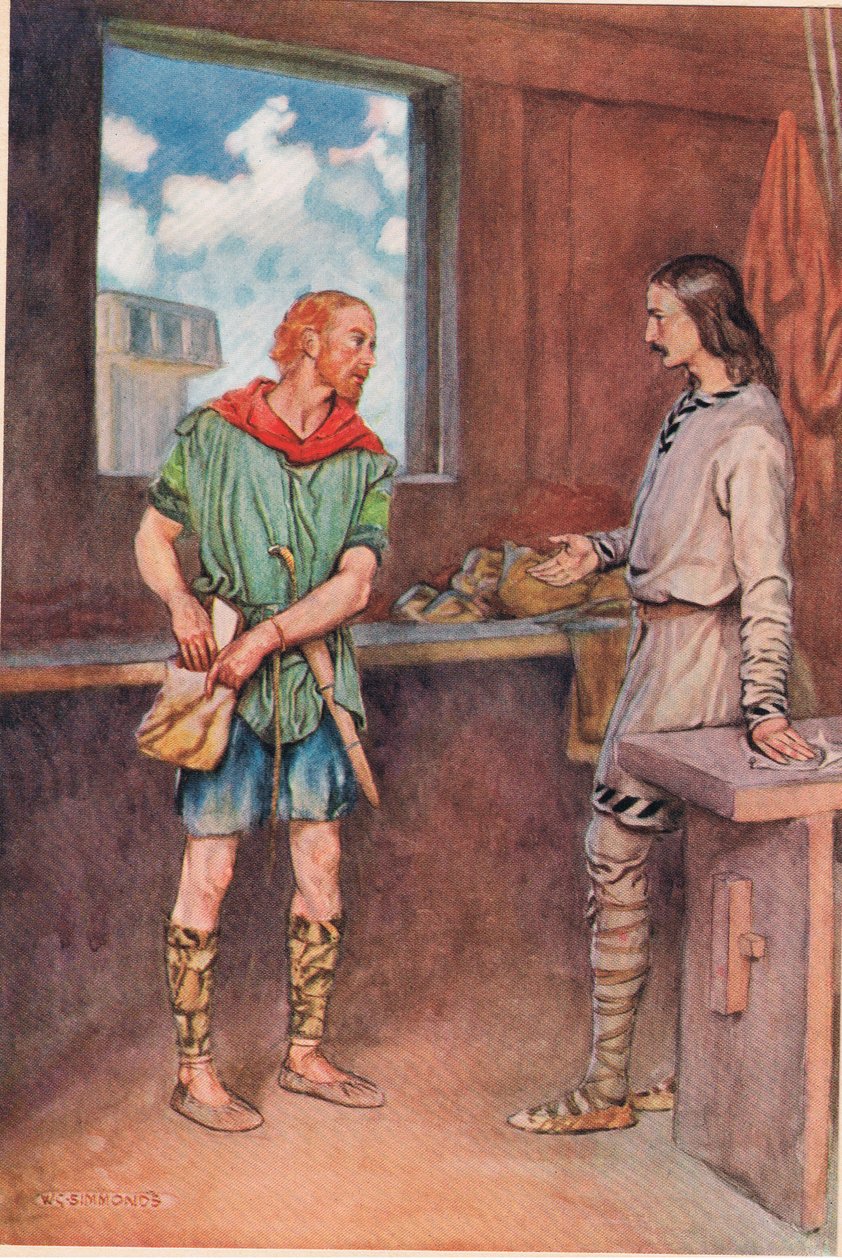 Ein Matrose übergibt Horatio einen Brief von Hamlet, aus 