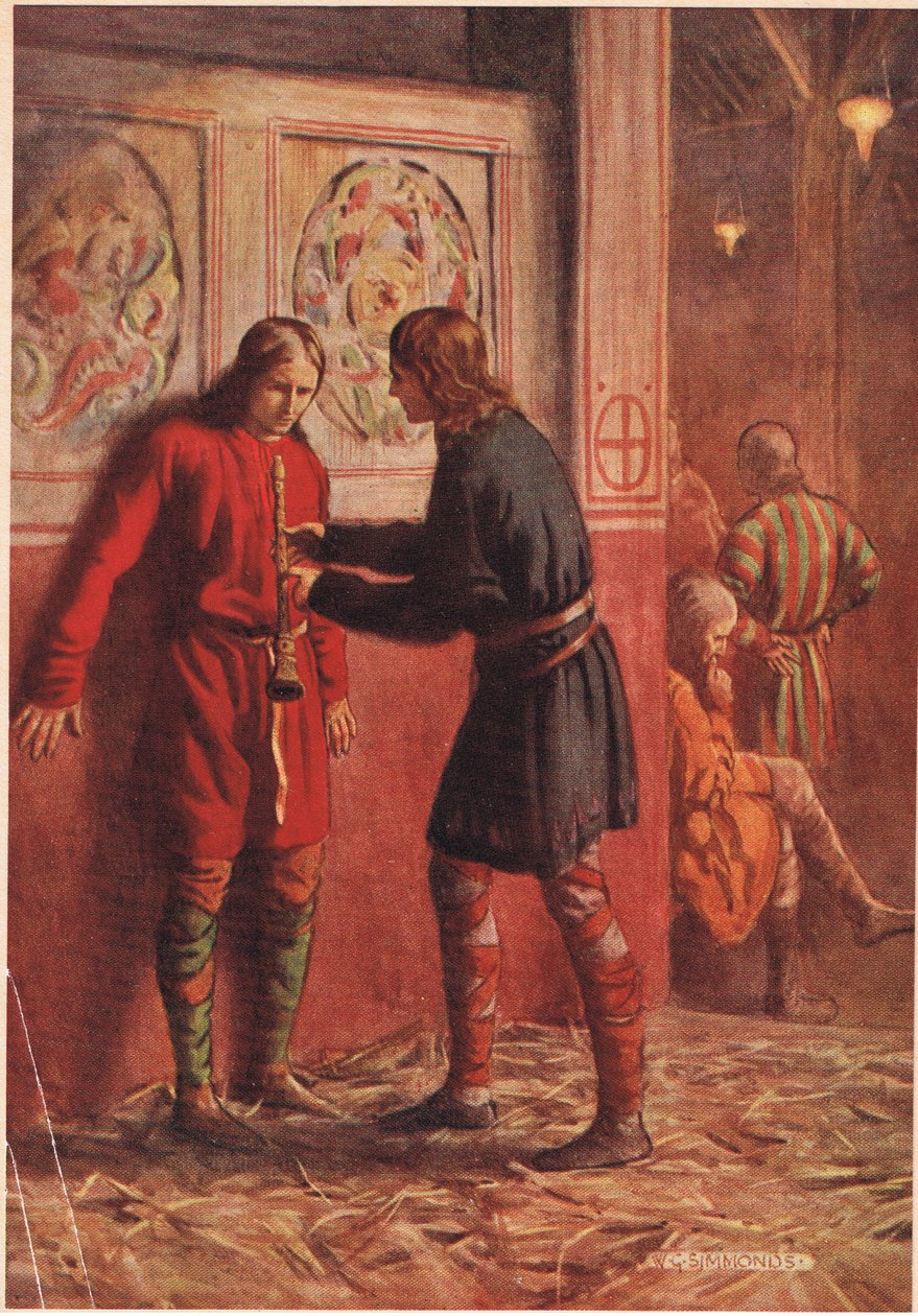 Hamlet versucht, Guildenstern eine Flöte spielen zu lassen, aus 